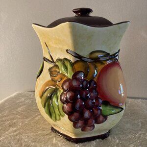 Vintage Handmade for Nonni's 11" Cookie Jar w/Lid